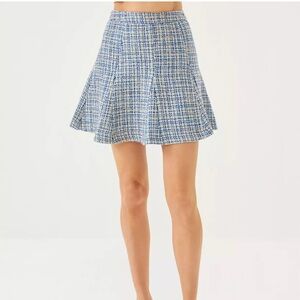 NWT Lilly Pulitzer CAMMI BOUCLE MINI SKIRT “Tangier Teal” MSRP $158 NWT sz 12